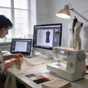 Vestido Casual. Textiles planos y de punto